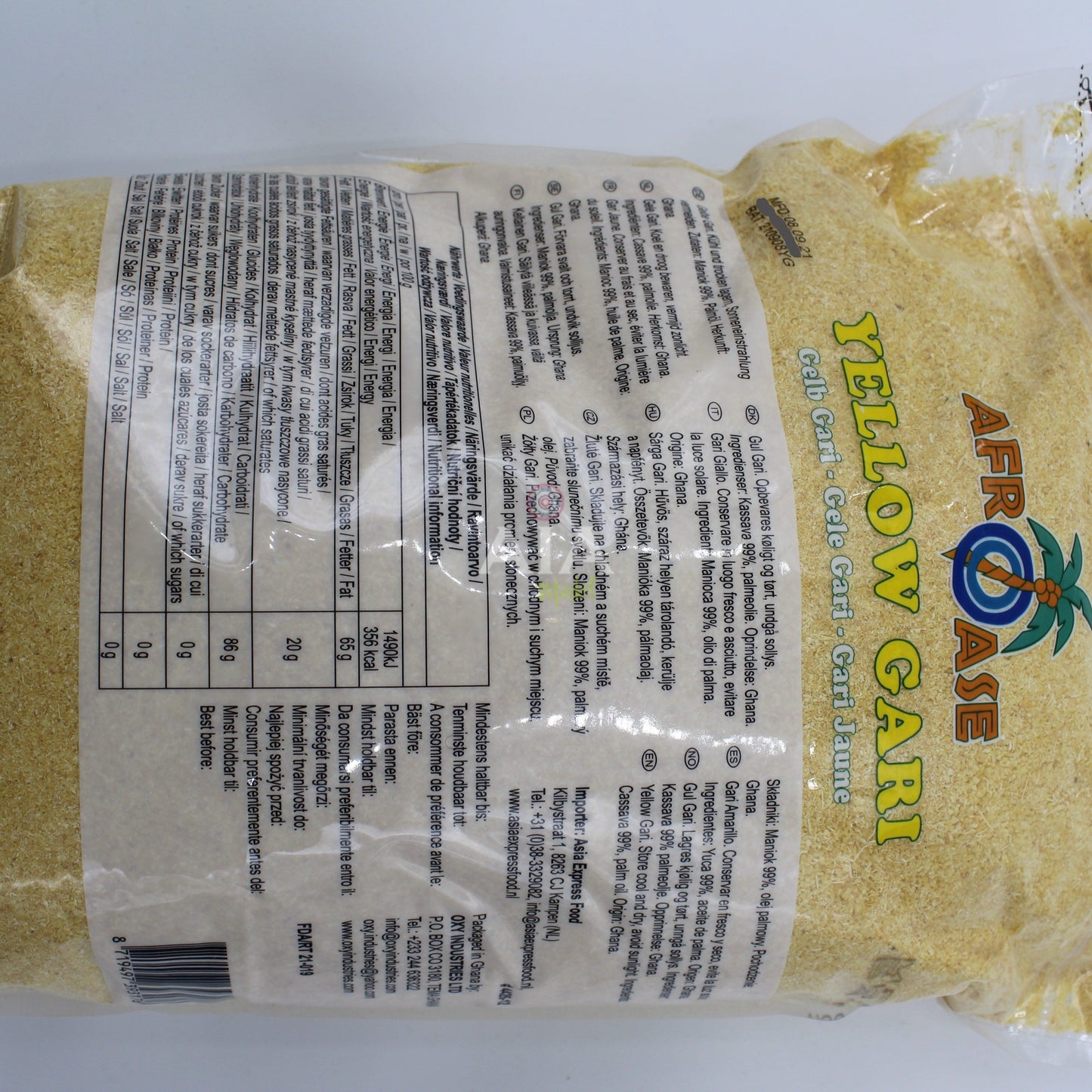 Afroase Gari Jaune 4Kg
