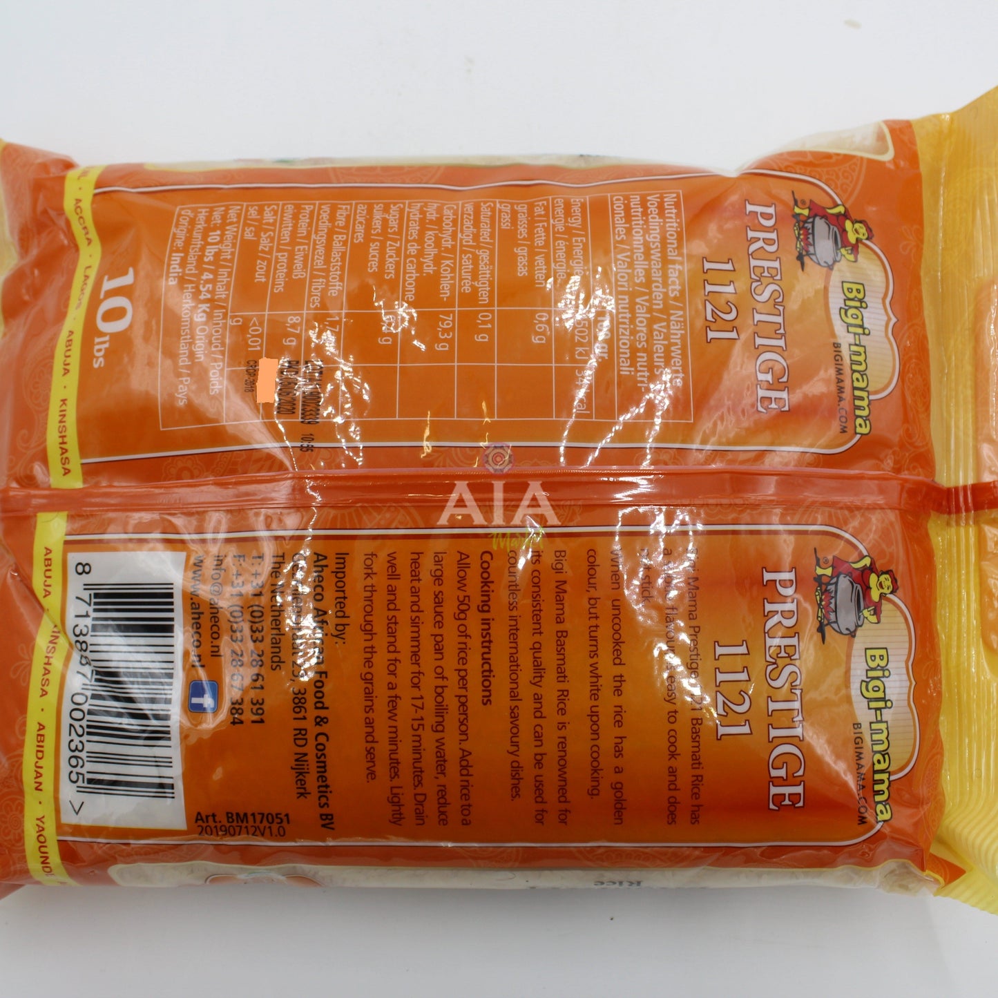 BigiMama riz Basmati Prestige 4.5Kg