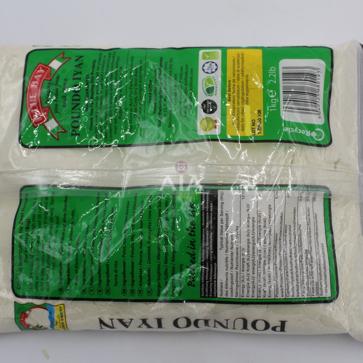 BLUE BAY Farine igname pelee 1Kg