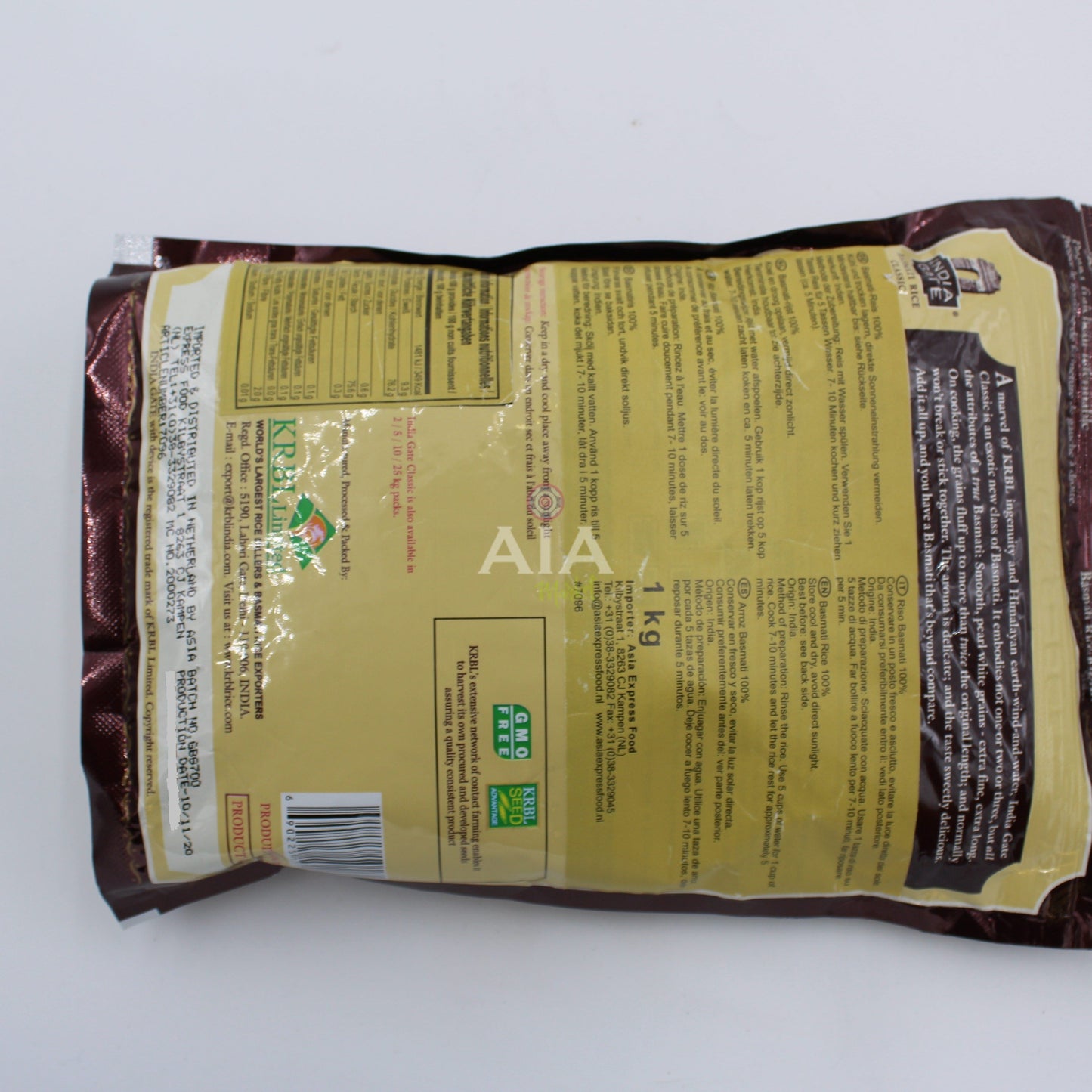 INDIA GATE Klassischer Basmatireis 1Kg