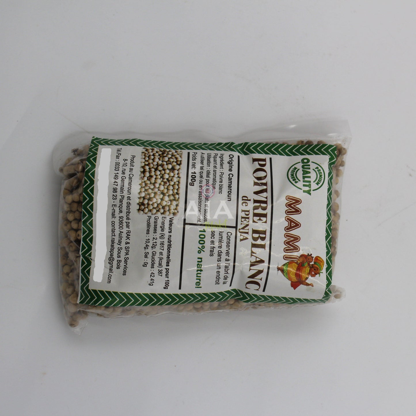 MAMI Poivre Blanc Penga 100g