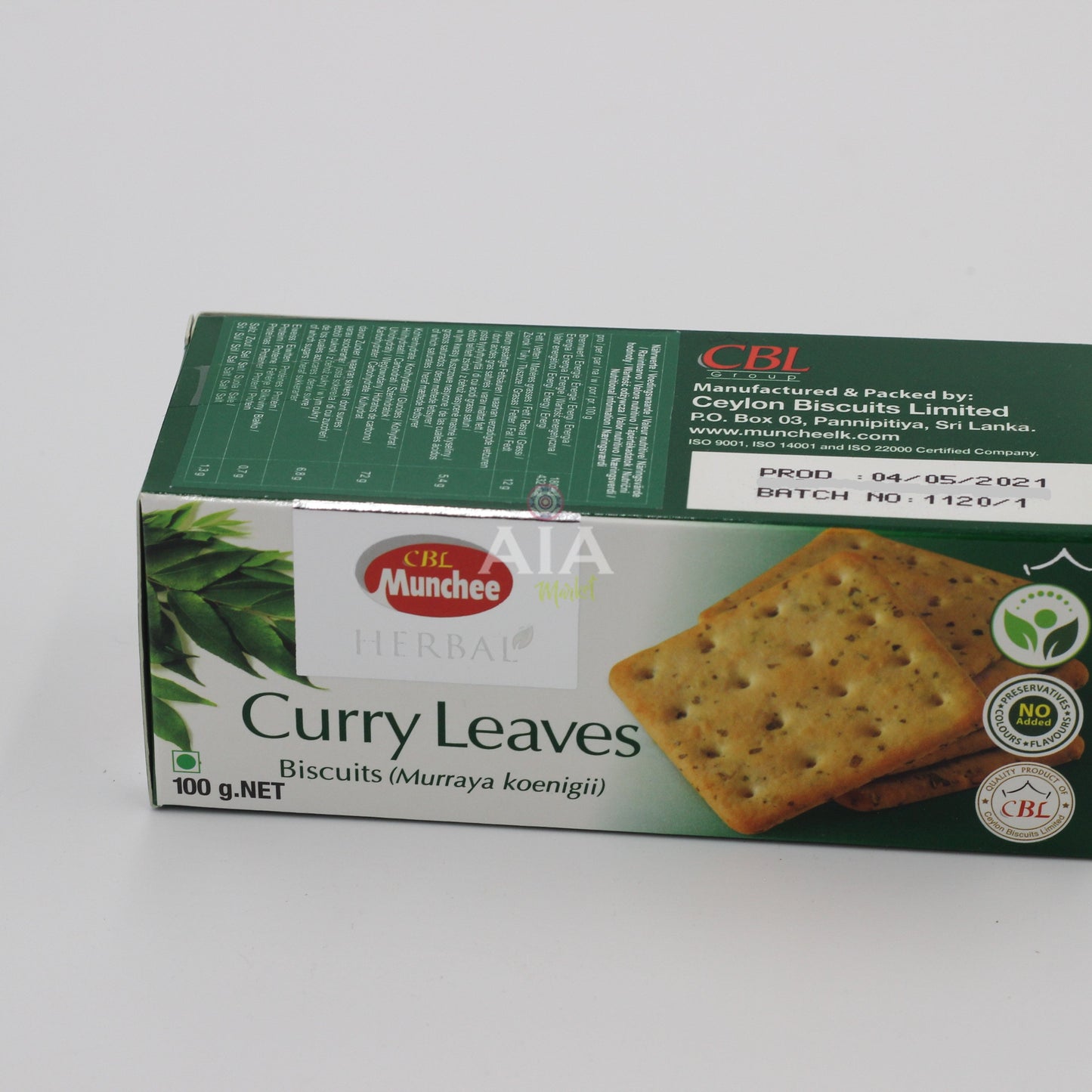 Munchee Biscuits with Curry Leaves 100g
