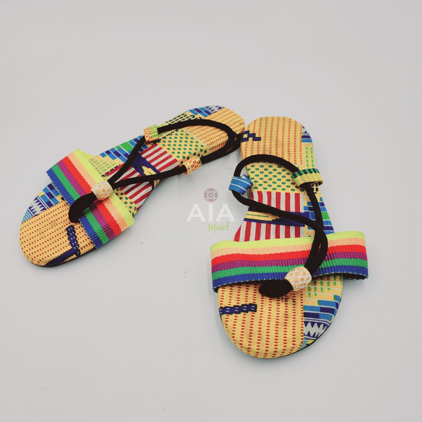 Sandalias floreadas África