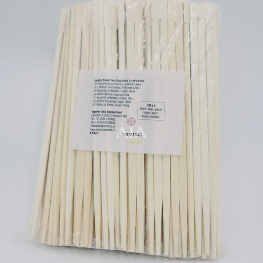 40 palillos de bambú
