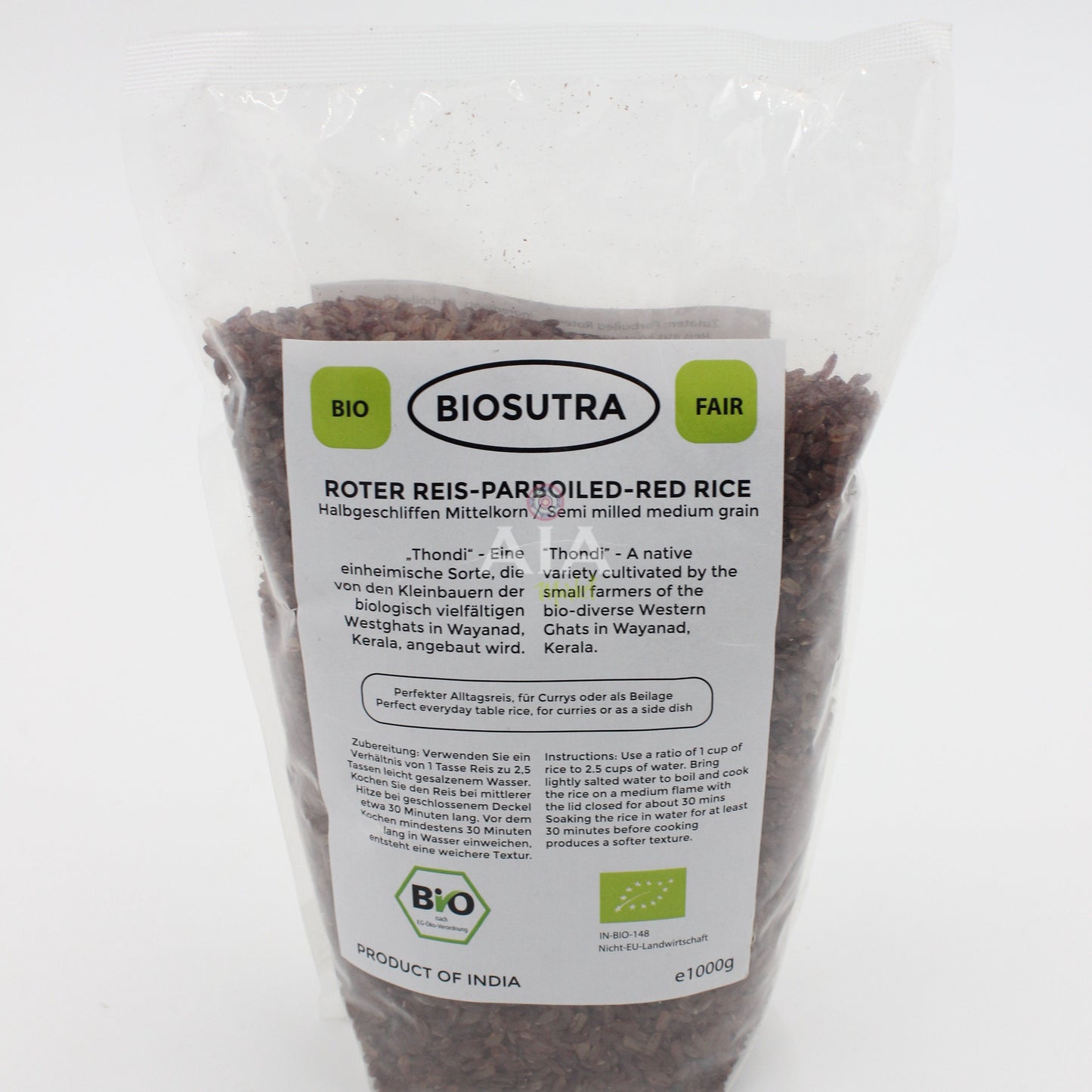 Biosutra Organic Semi-Cooked Red Rice 1Kg